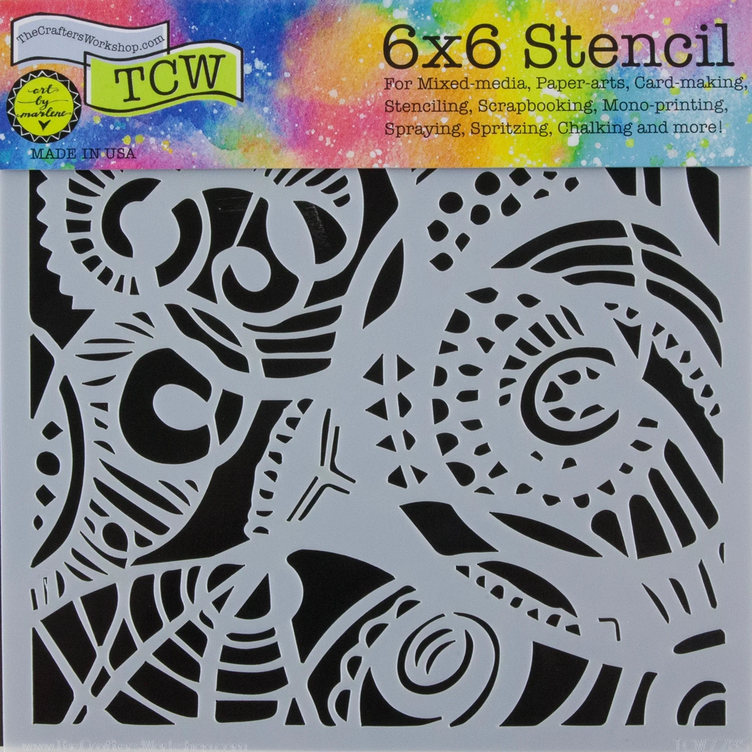 Design Stencil Free Swirl