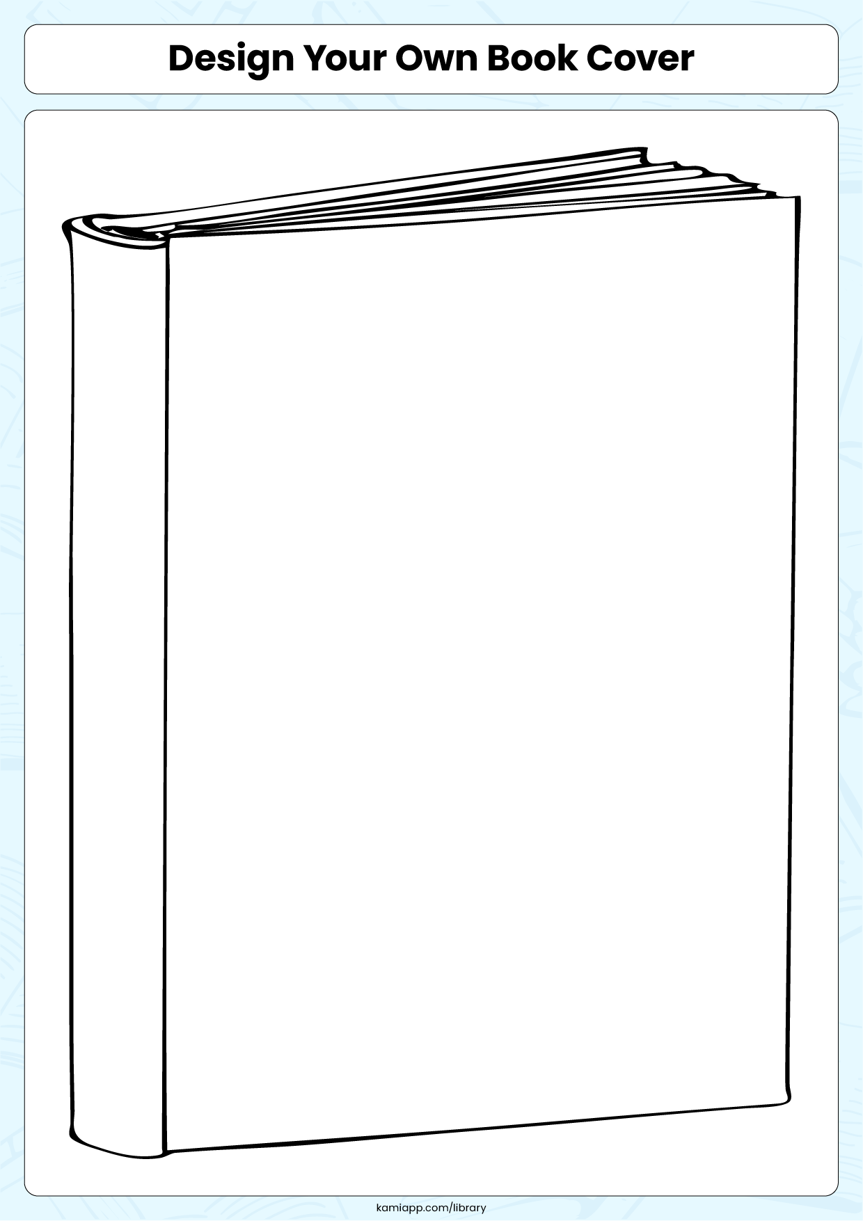 Design Your Own Book Cover For Teachers Perfect For Grades 1st 