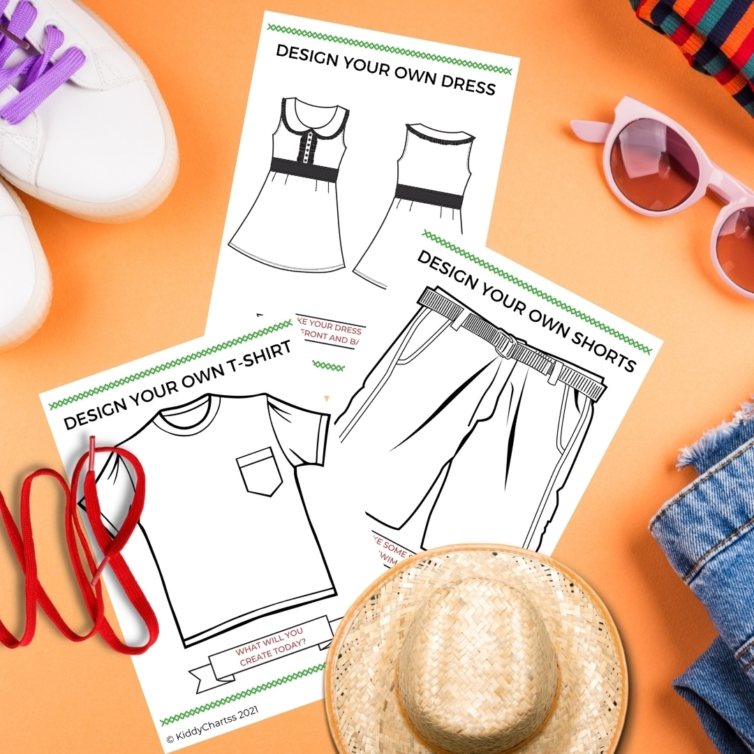 Design Your Own Clothes Printables Pack