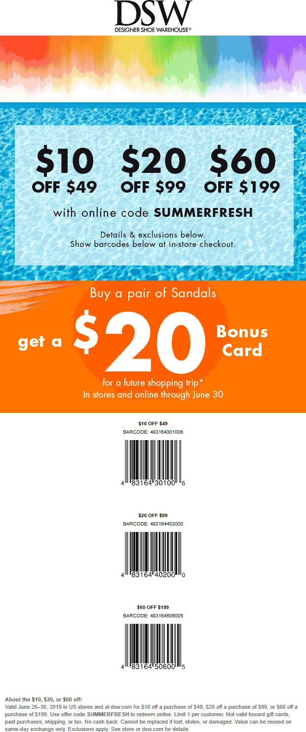 Designer Shoe Warehouse Dsw Promo Code 20 Off Coupon Codes Dsw 10 