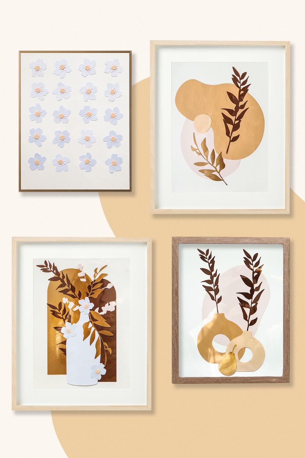DIY Modern Art With Cricut Free SVG Design Gilded Stork