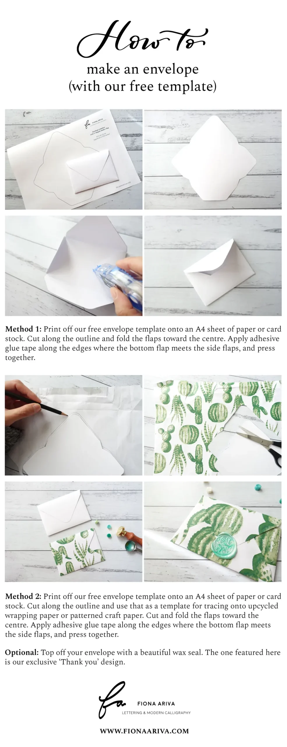 DIY Your Own Envelope with Free A4 Printable Template 