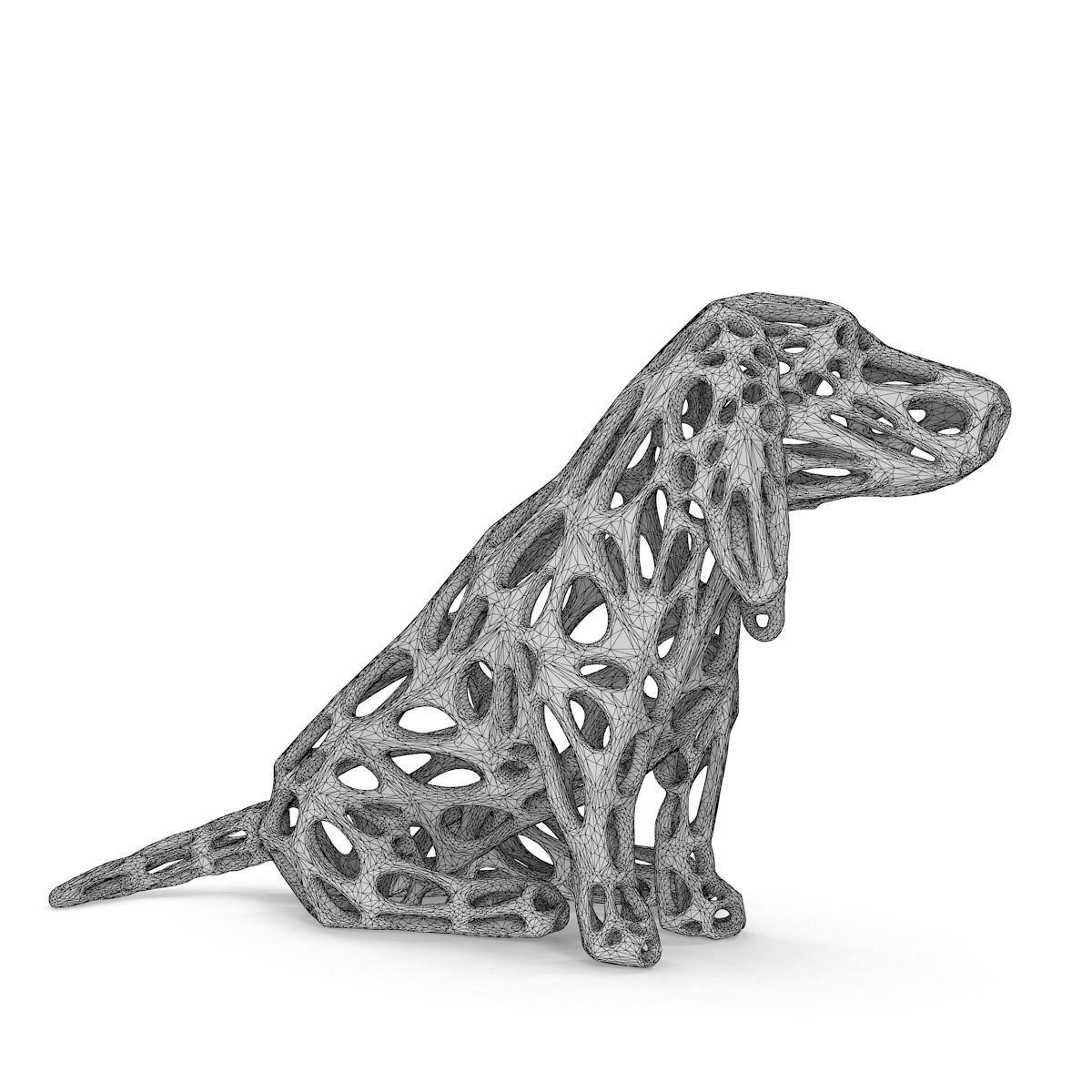 Dog For 3D Print 3D Model 10 max stl obj Free3D