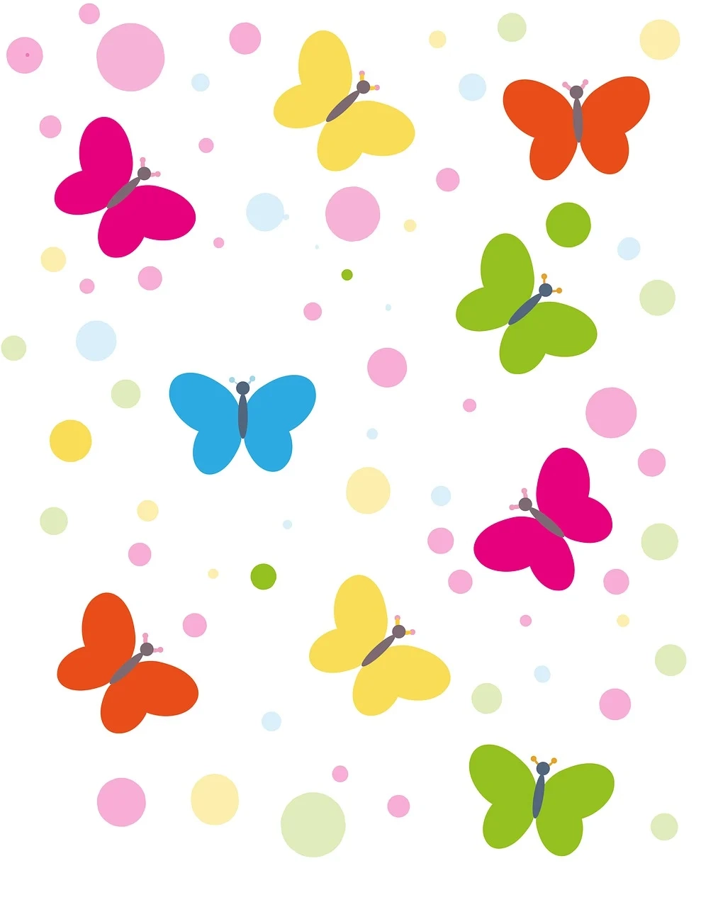 Printable Butterfly Pattern Design