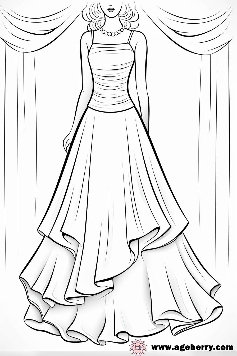 Free Printable Fashion Design Coloring Pages