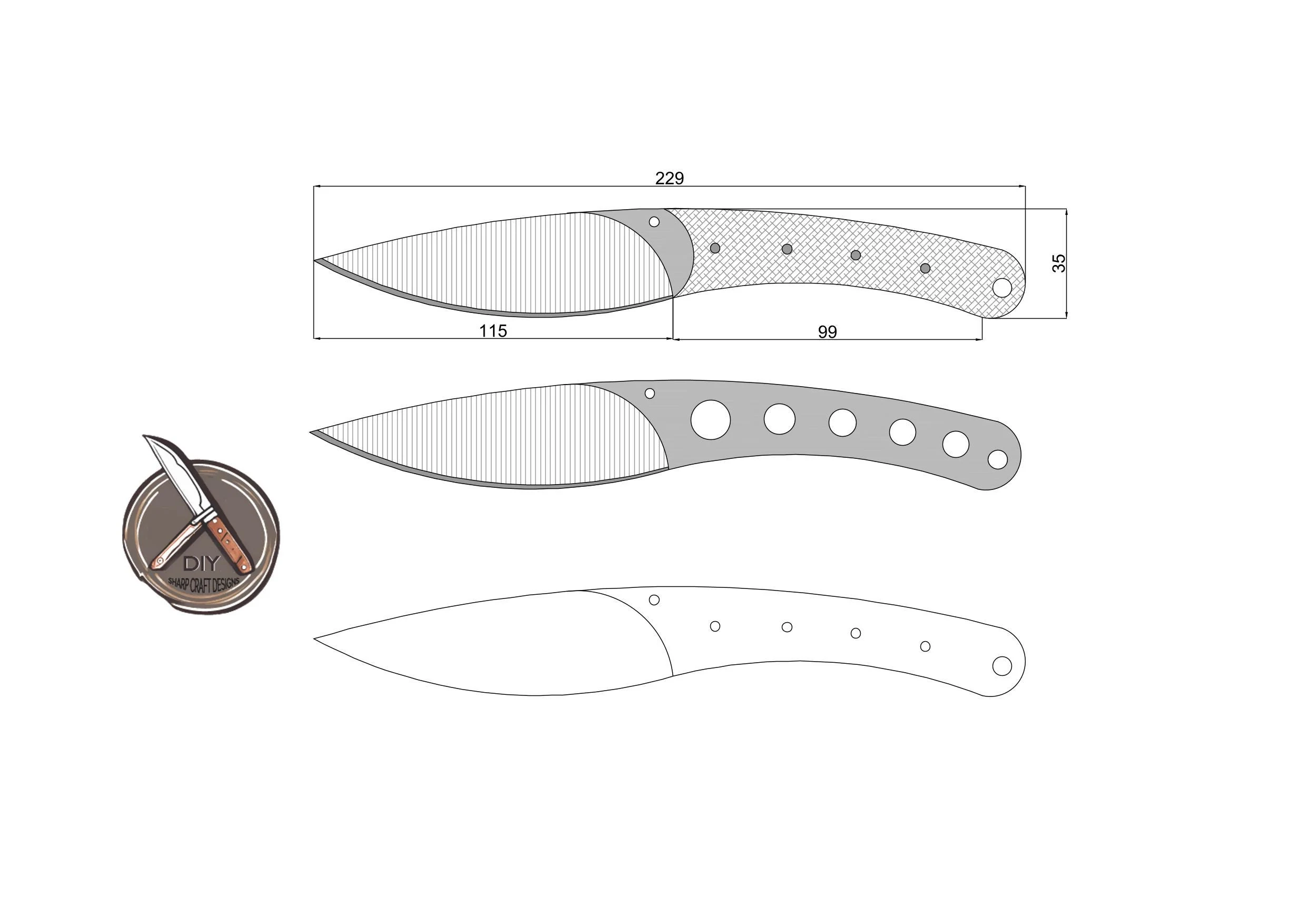 Knife Blade Designs Printable