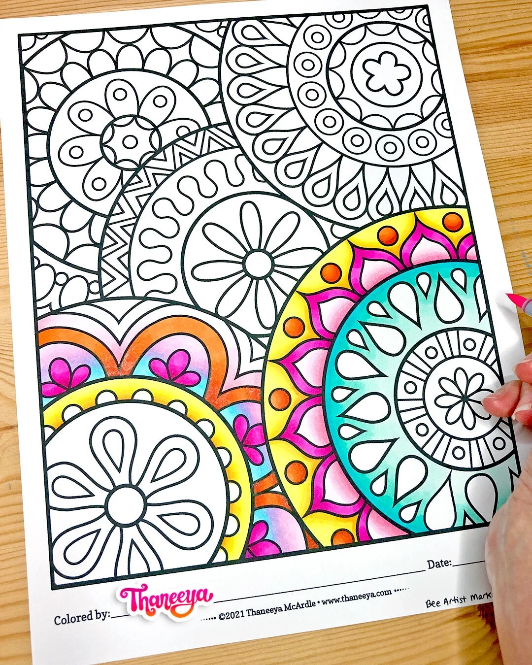 Easy Abstract Coloring Pages Printable Coloring Pages For Adults 