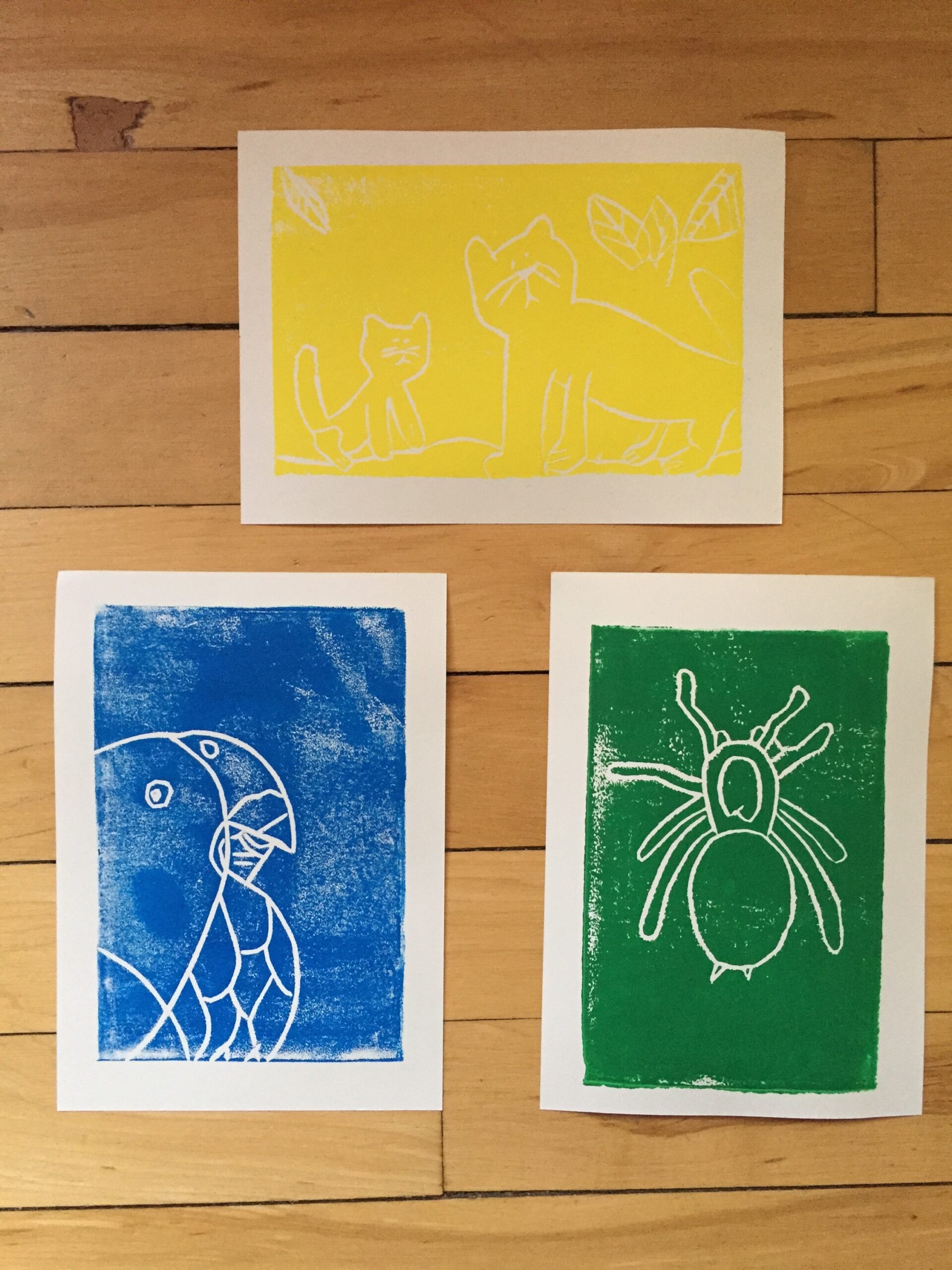 Easy DIY Block Print Cards Celebrate The Big amp Small