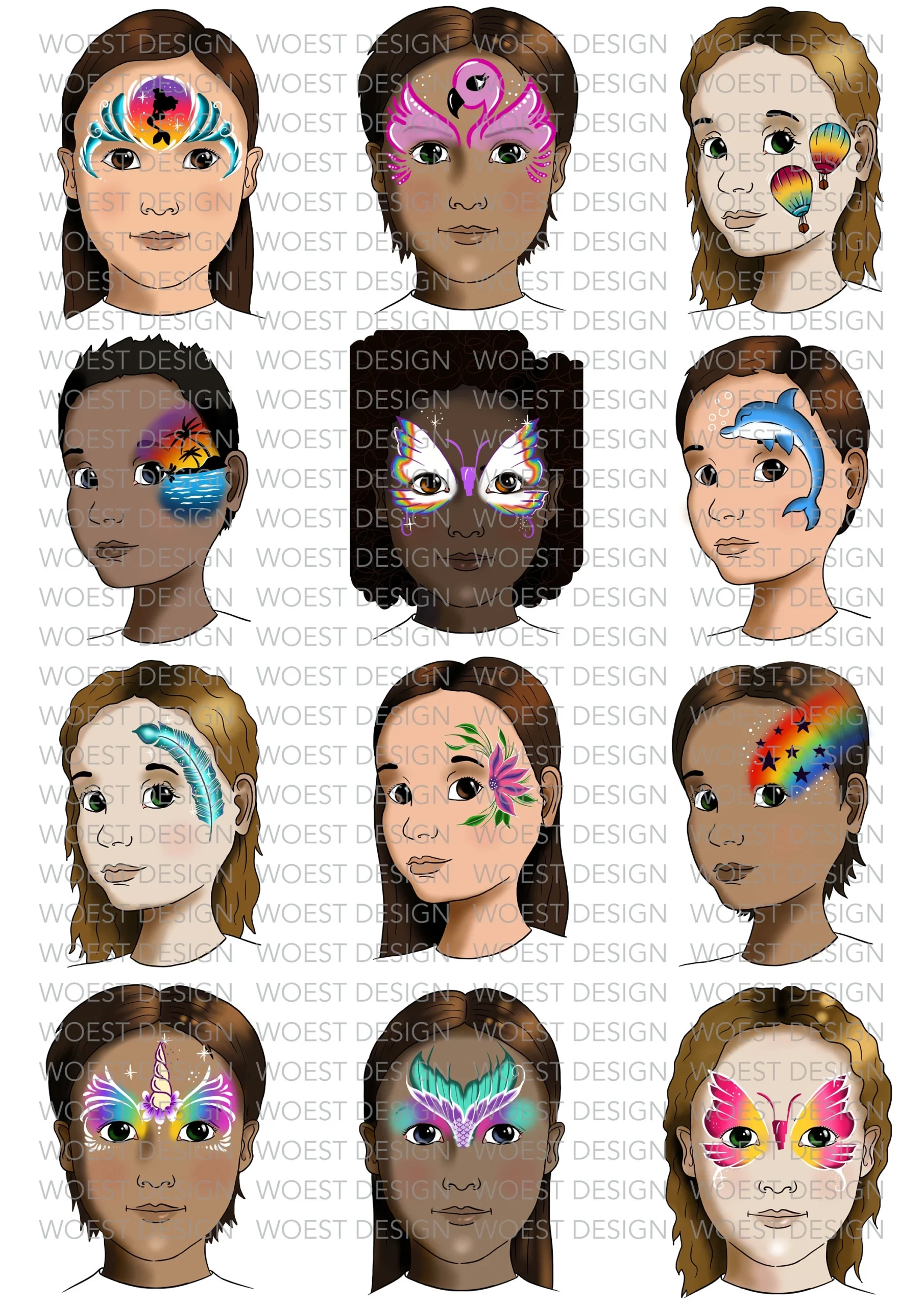 Easy Face Painting Etsy New Zealand