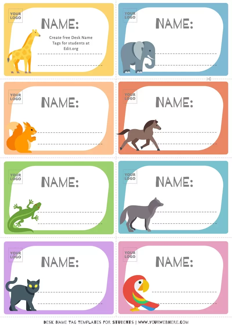 Free Printable Edit Name Tags Template