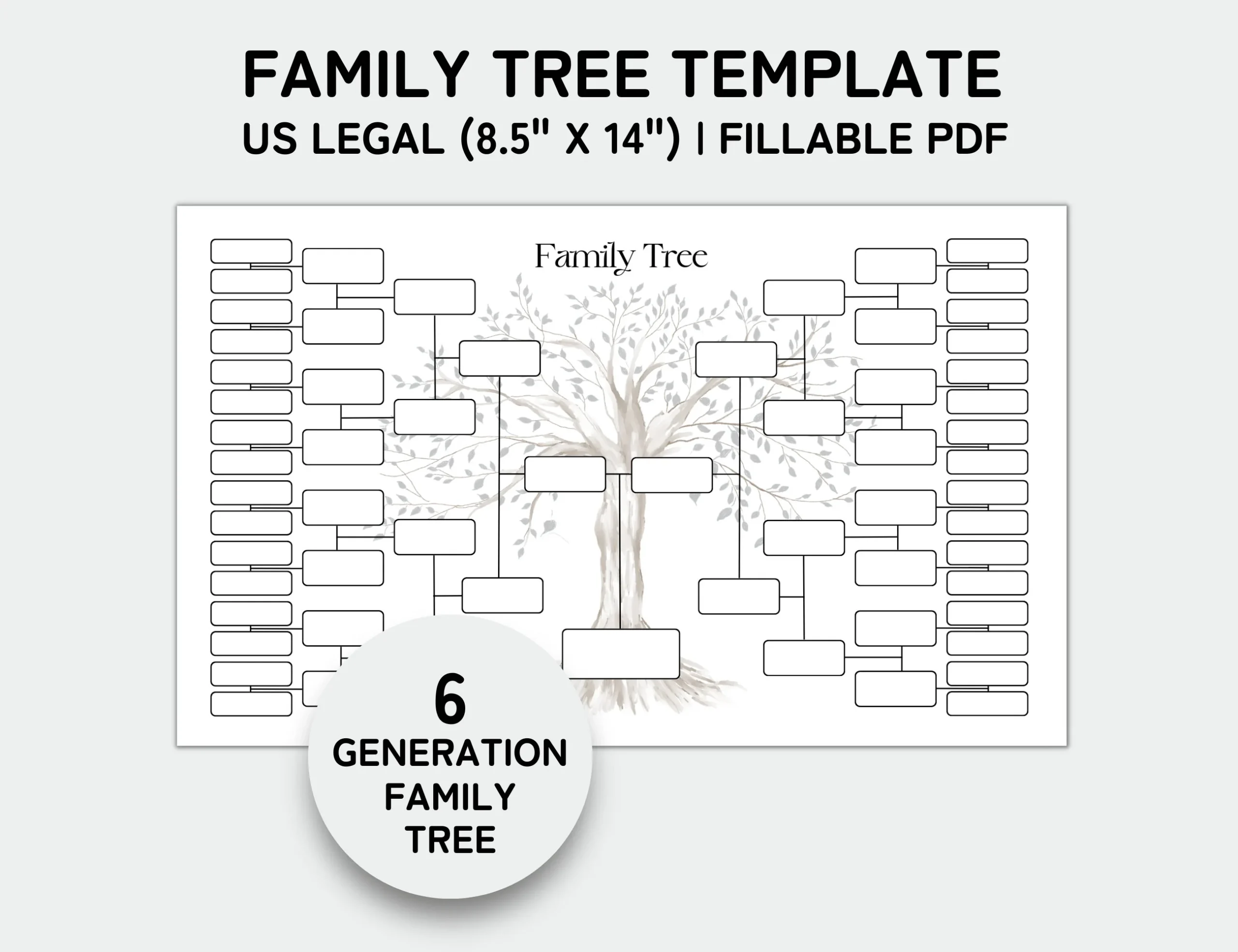 Printable Family Tree Template Pdf
