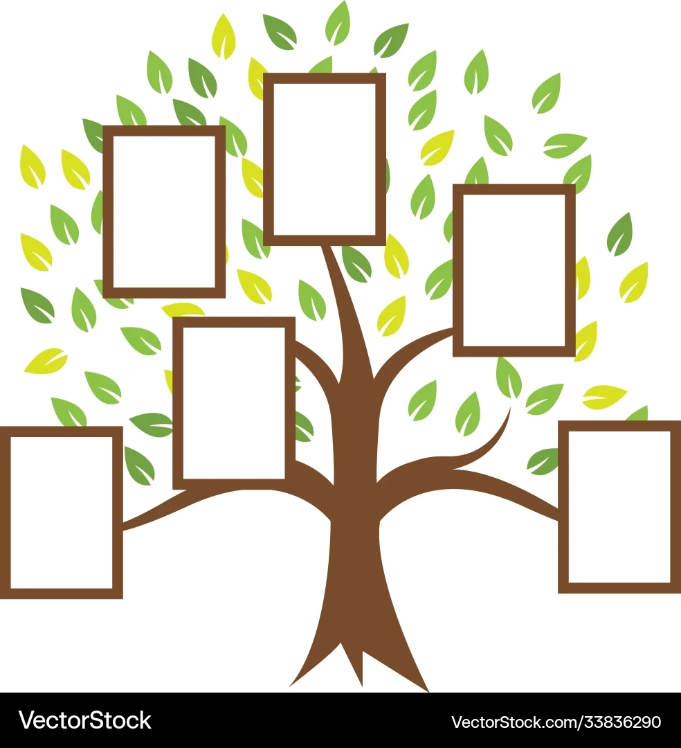 Family Tree Template Royalty Free Vector Image