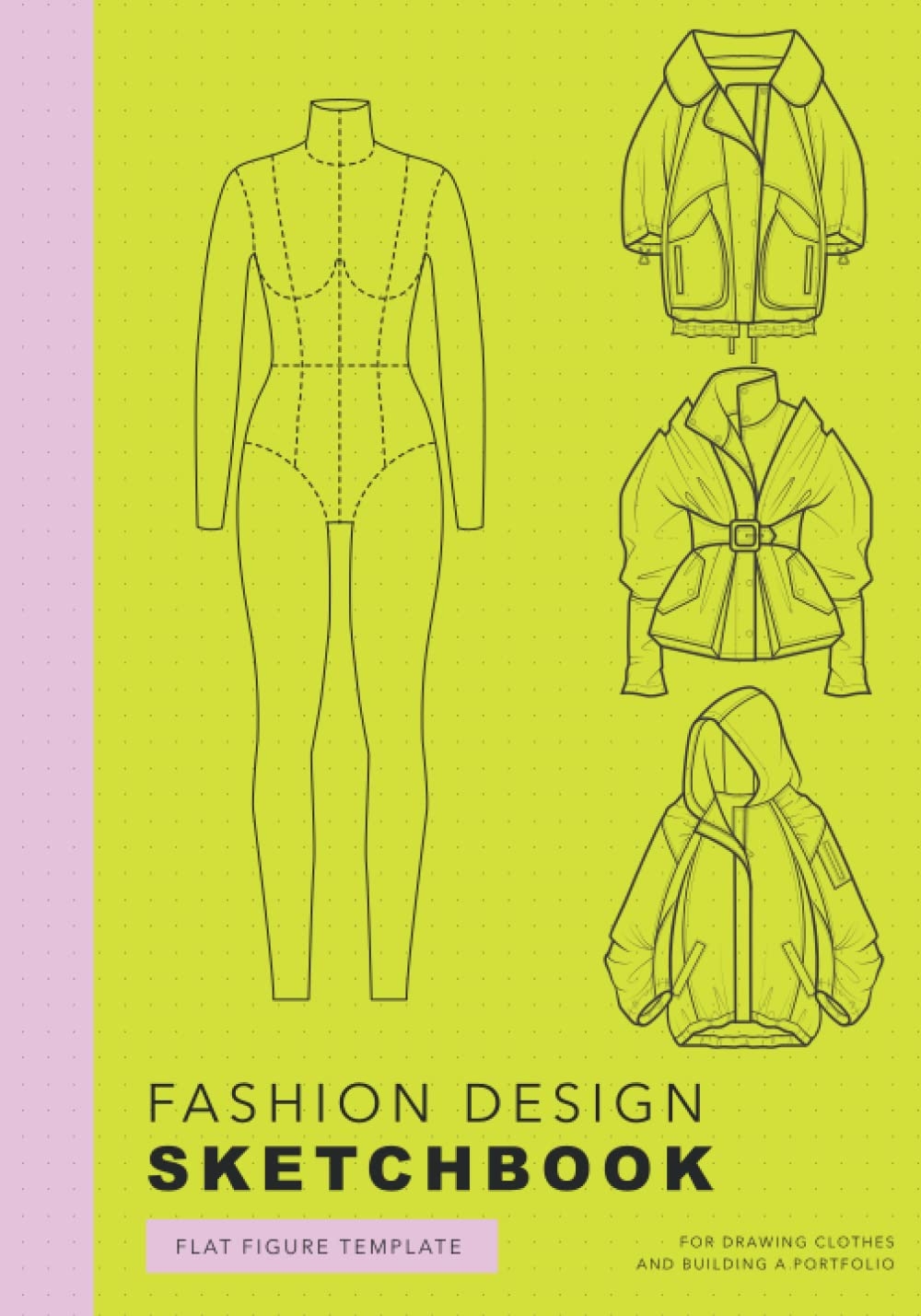 Fashion Design Sketchbook Flat Figure Template For Drawing 