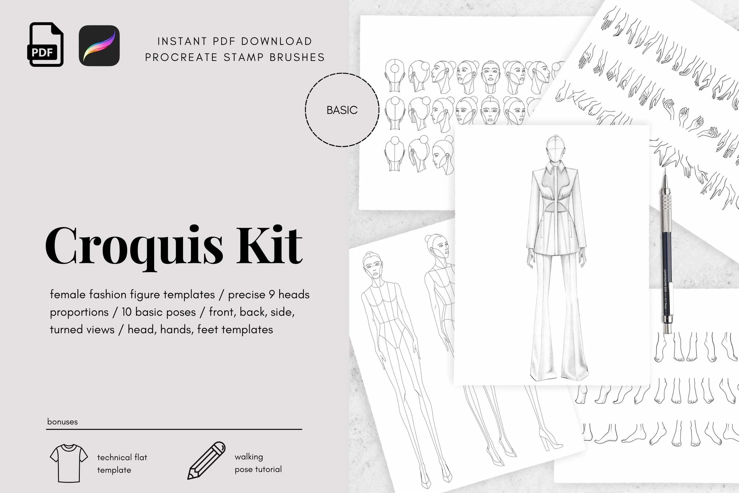 Fashion Sketching A Step by step Guide To Drawing The Basic 