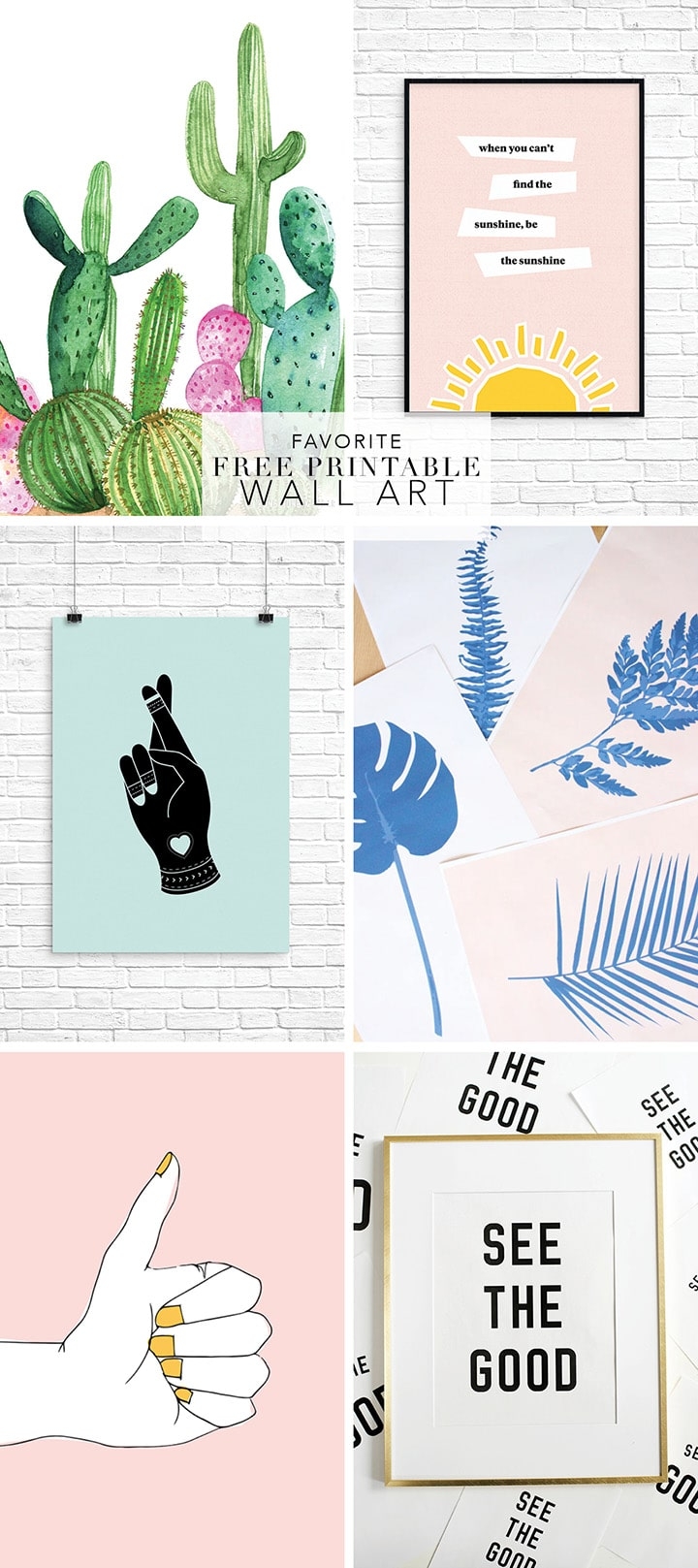 Favorite Wall Art Free Printables Alice And Lois