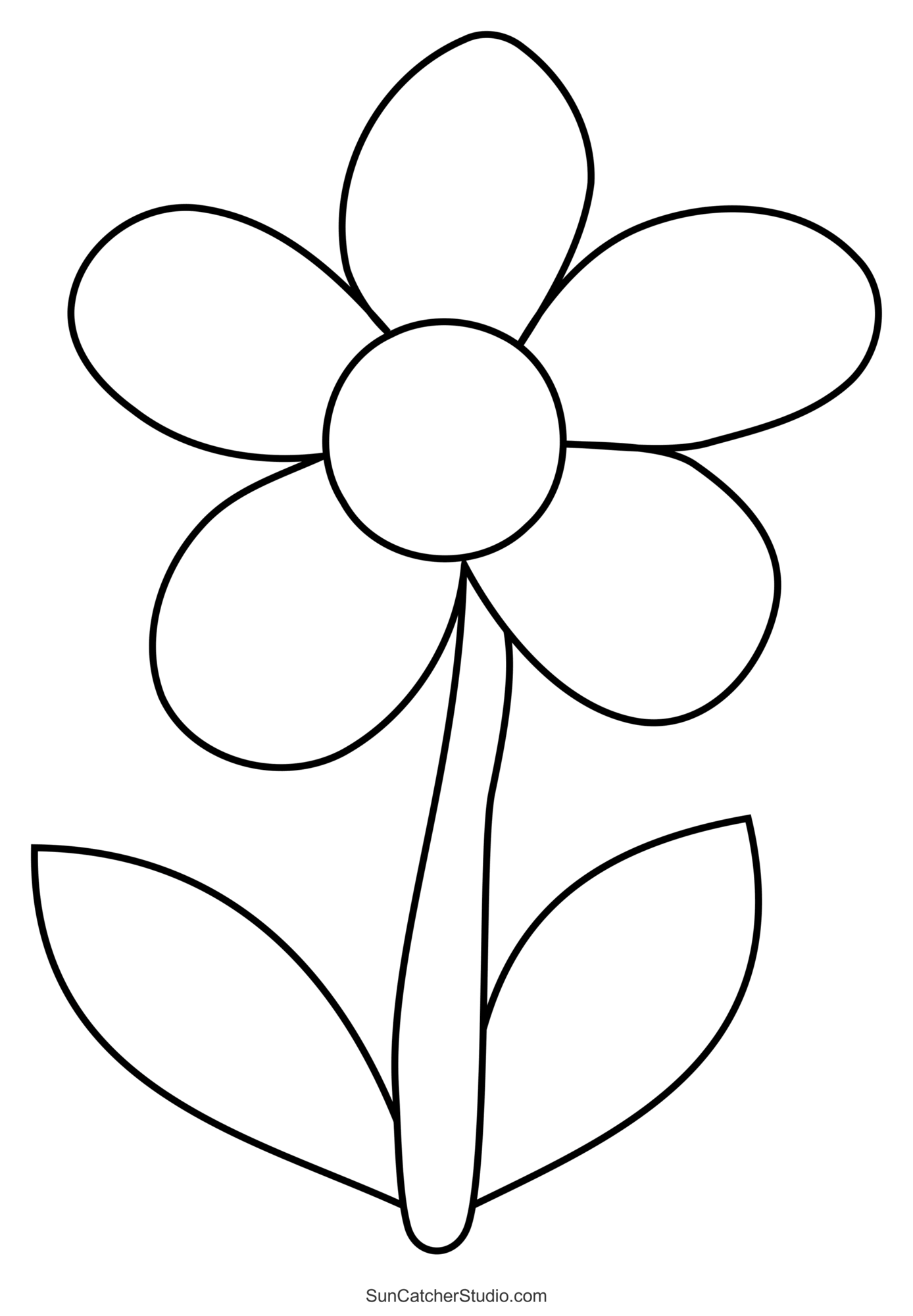 Flower Templates Patterns SVG Files Printable Stencils Free 