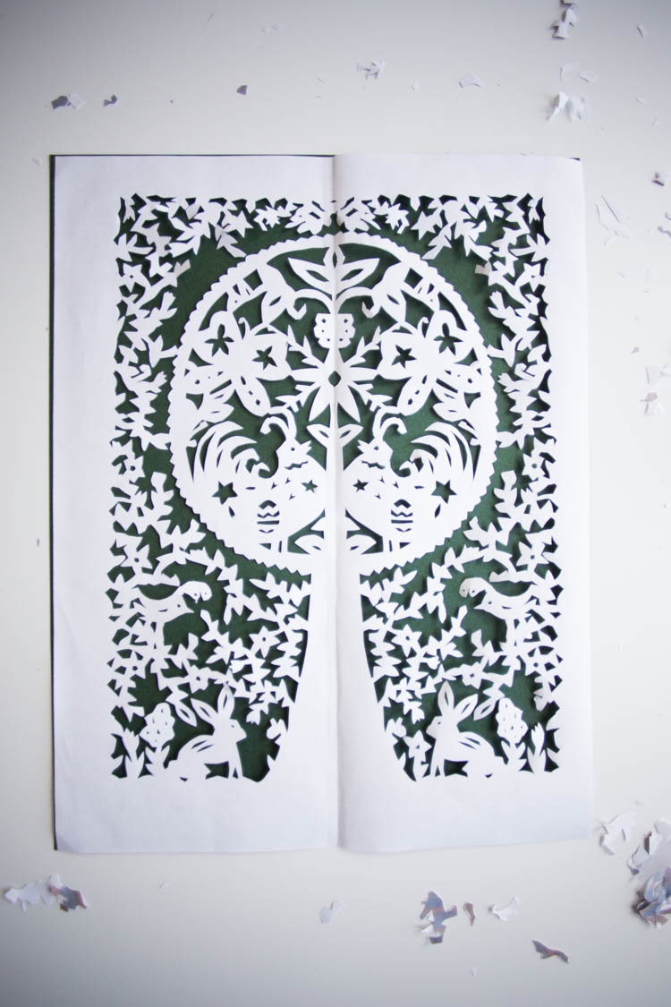 Cutting Printable Paper to Make a Design