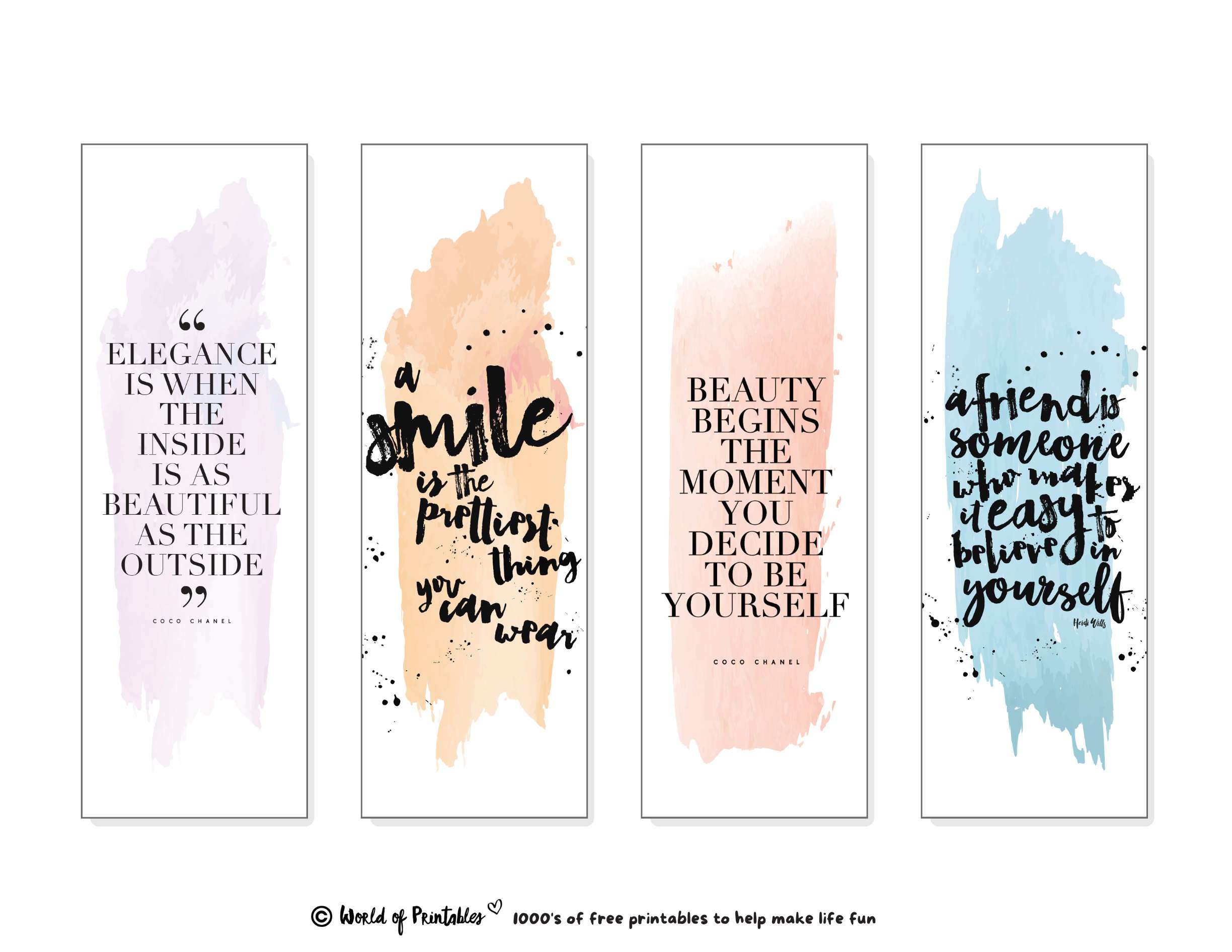 Bookmark Designs Printable