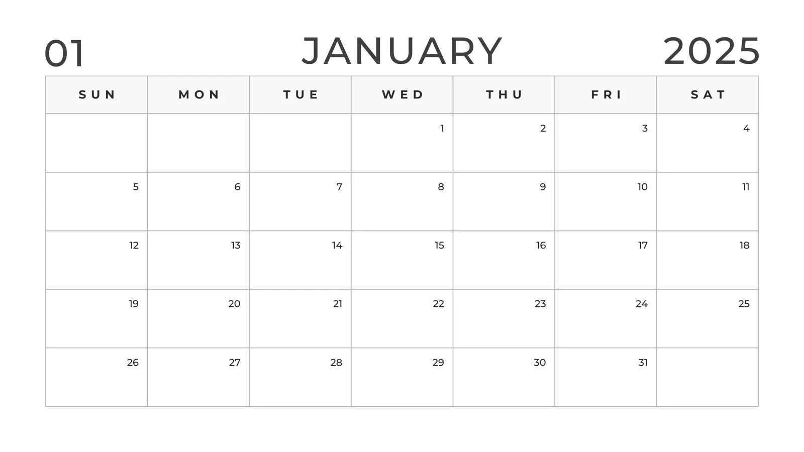 Calendar 2025 Design Planner Printable