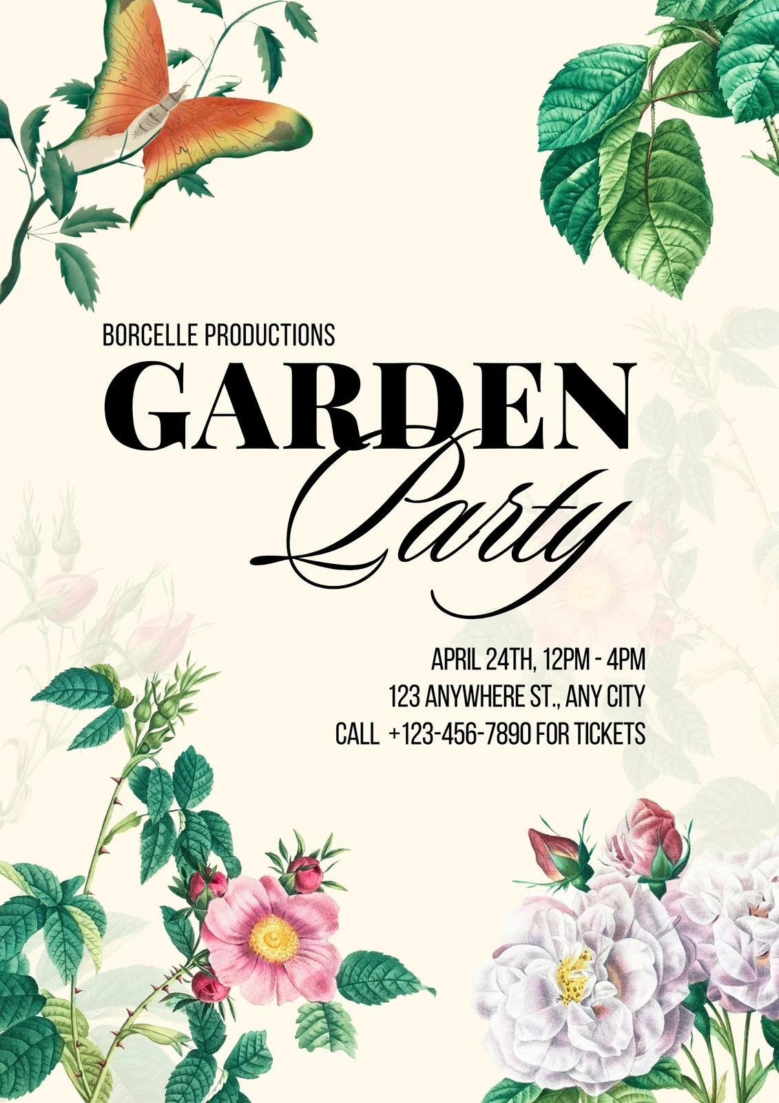 Free And Customizable Garden Templates