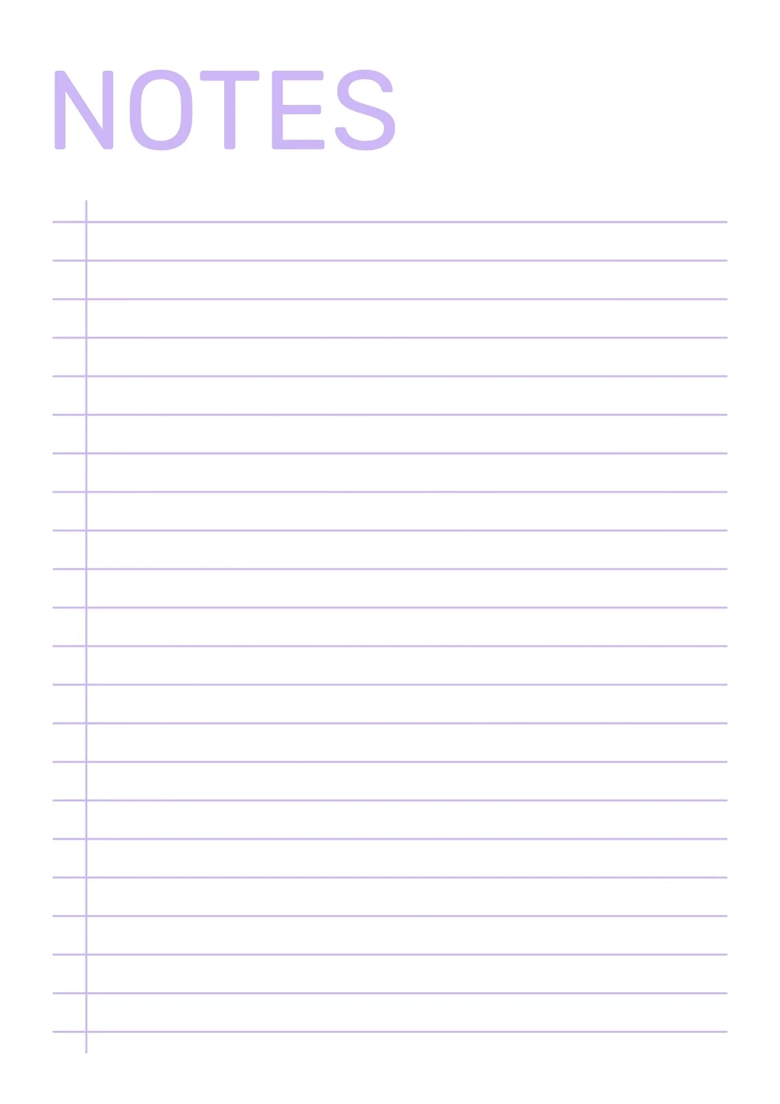 Journal Notes Design Printable