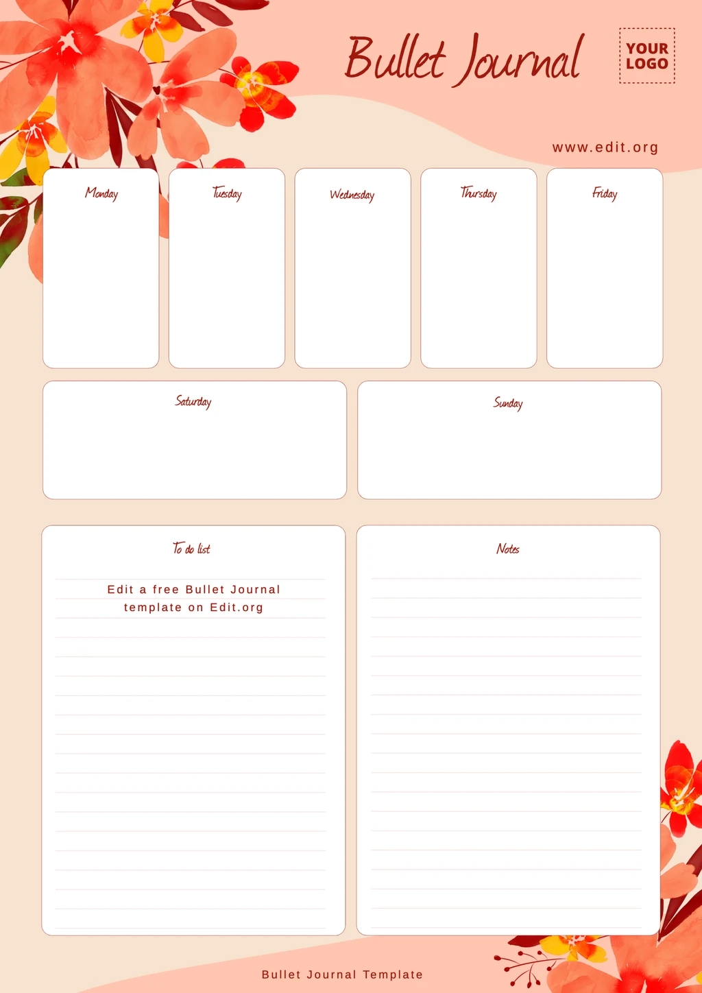 Free Bullet Journal Template Maker