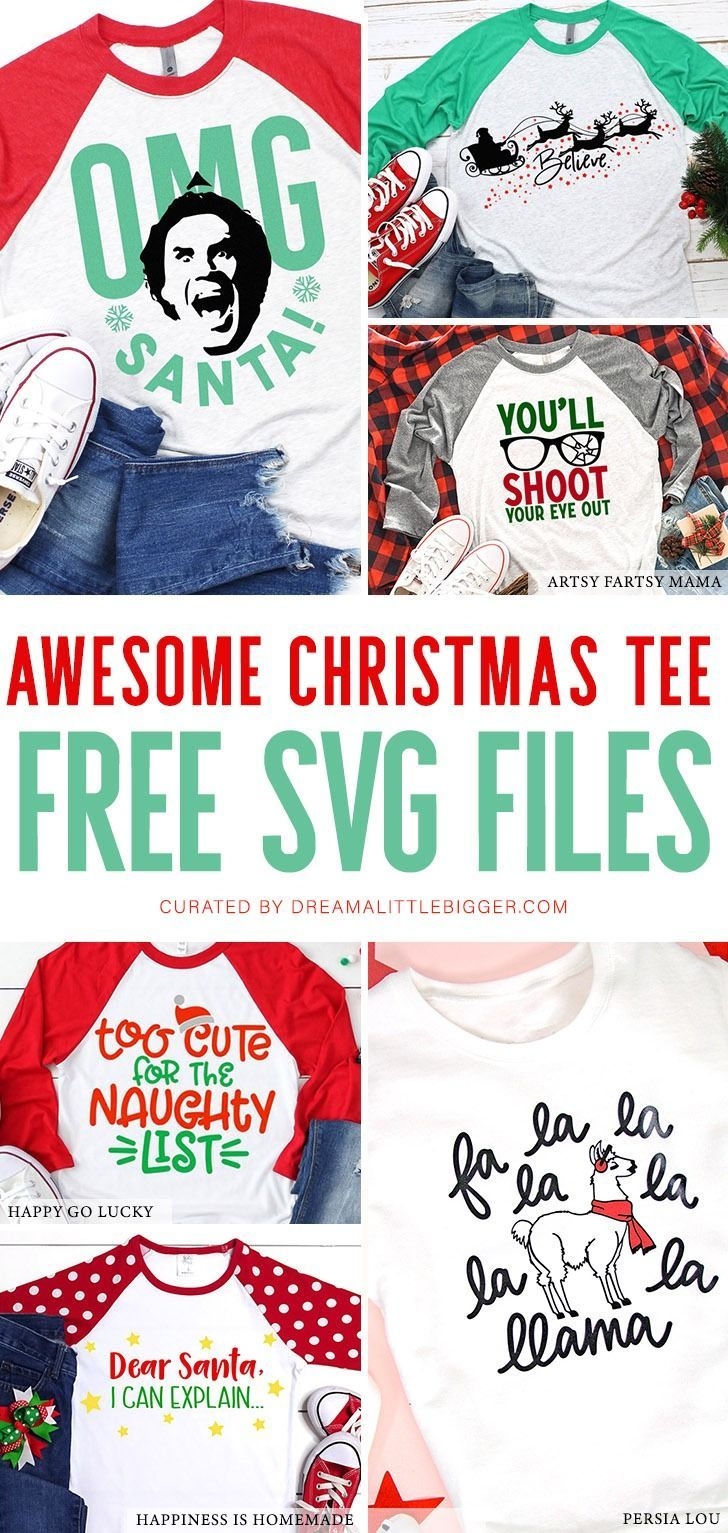 Free Christmas SVG Files Perfect For A Christmas Tee