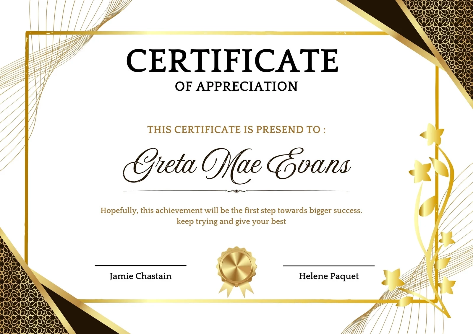 Free Custom Printable Appreciation Certificate Templates Canva