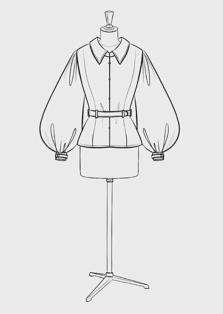 FREE Dress Form Mannequin Template For Fashion Design Sketching 