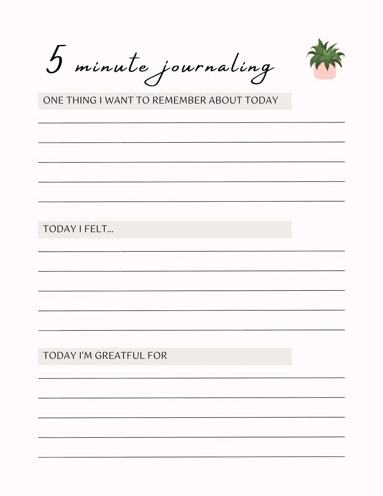 Journal Design Printable