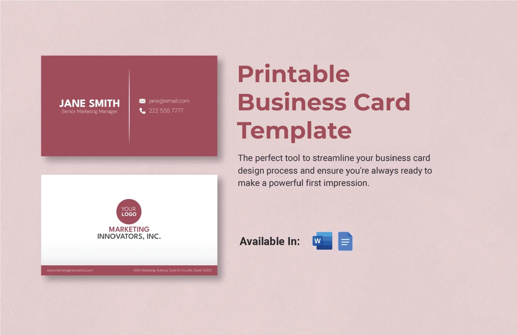 Printable Business Cards Templates Design Printable Business Cards Templates Design