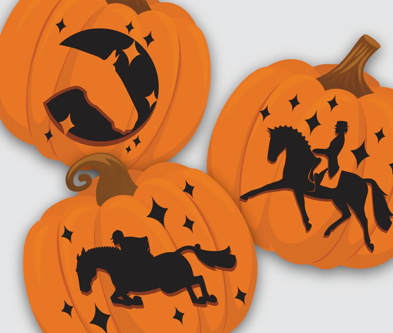 Free Equestrian Pumpkin Carving Templates Horse Jack o Lantern 