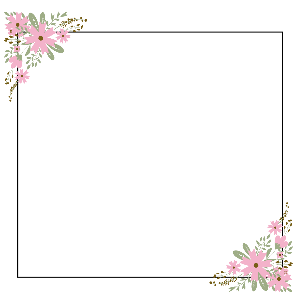 Free Floral Border Templates Editable And Printable