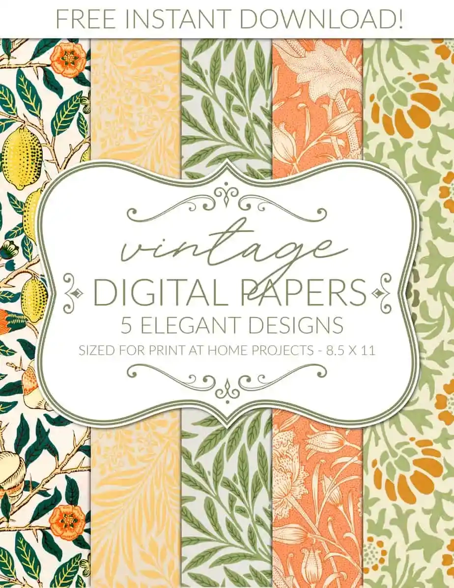 FREE Floral Digital Paper A Country Girl s Life