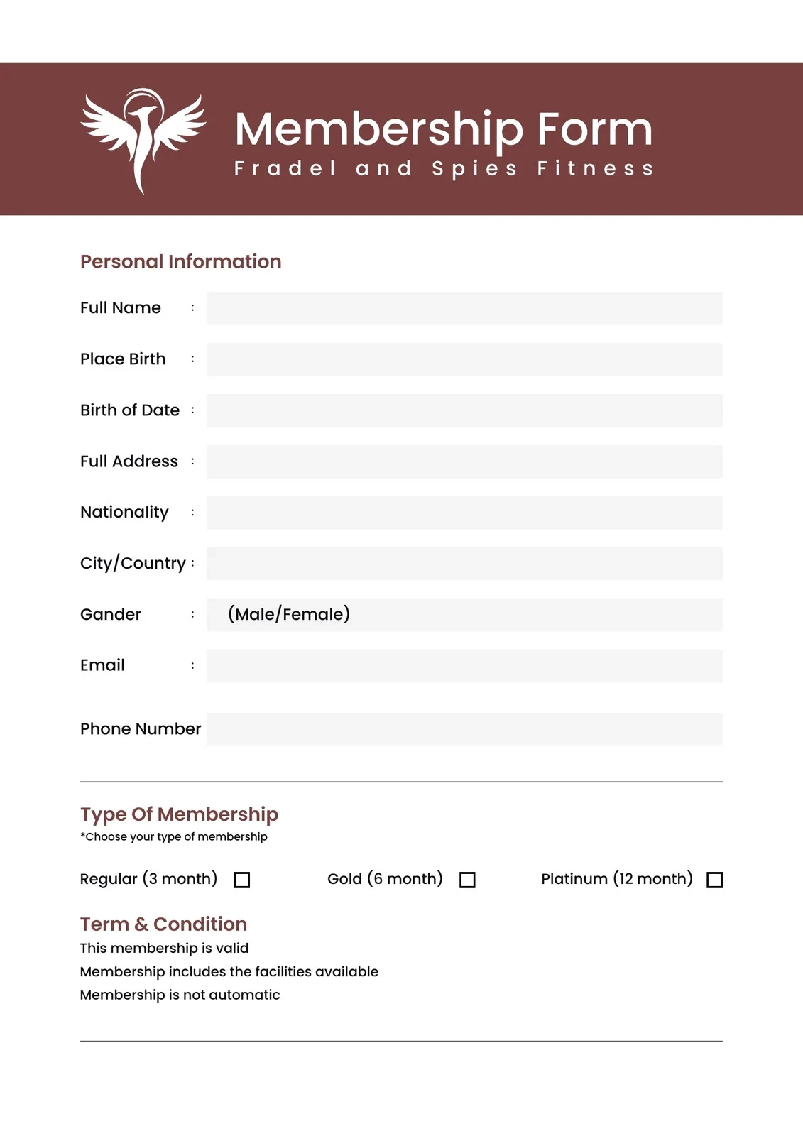 Design Printable Forms