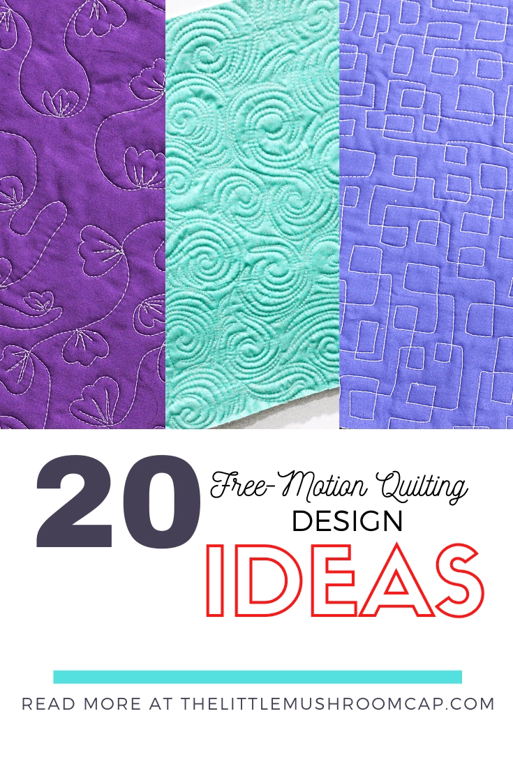Free Motion Quilting Design Ideas The Little Mushroom Cap A 