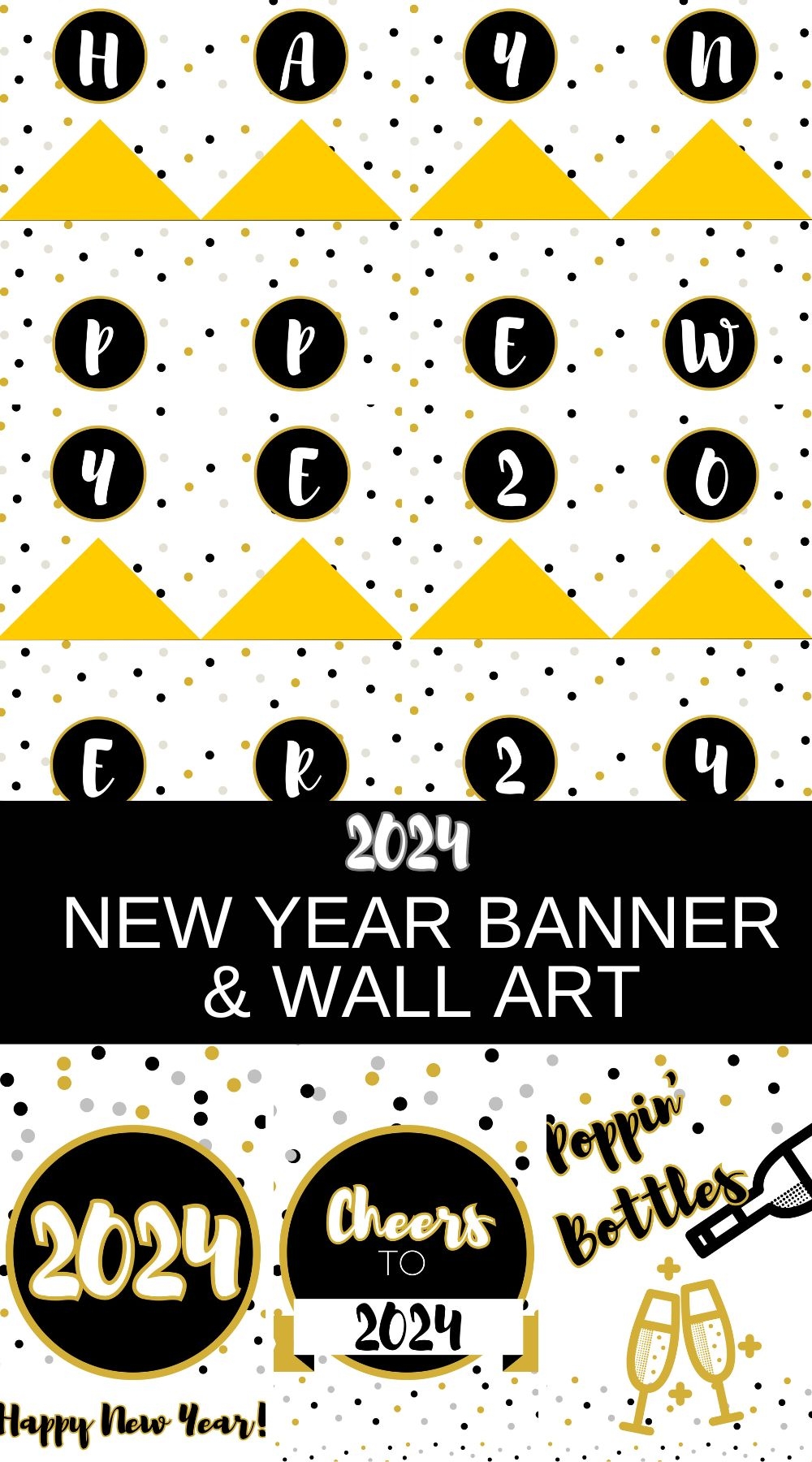 FREE New Year Banner And Wall Art My Pinterventures