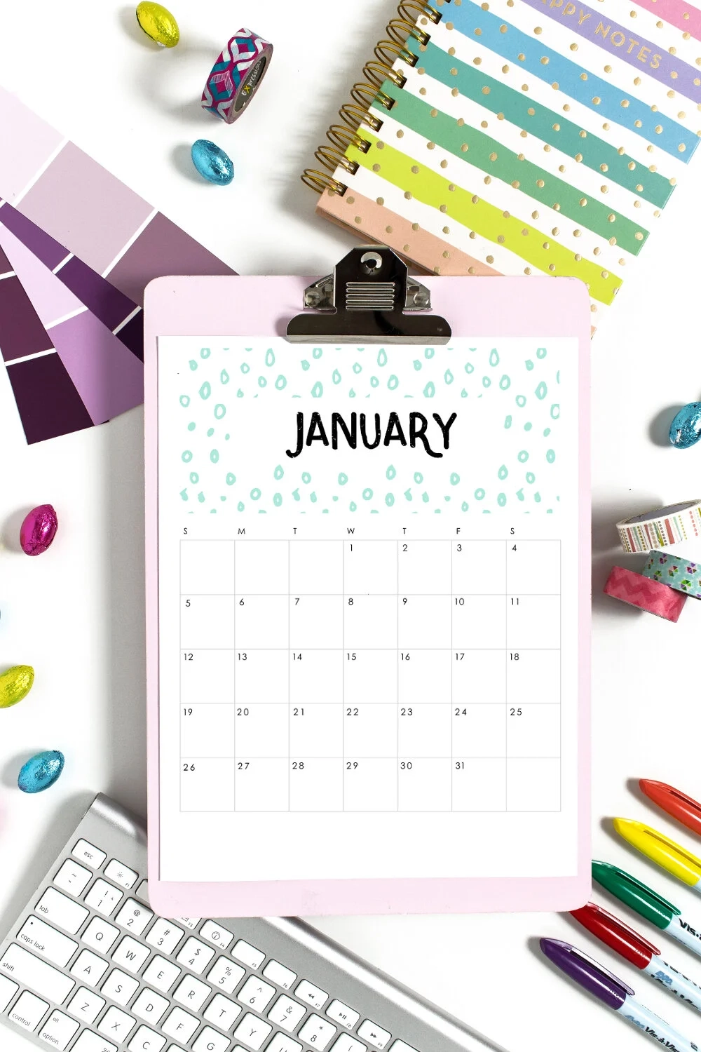 FREE PRINTABLE 2020 CALENDAR Gathering Beauty