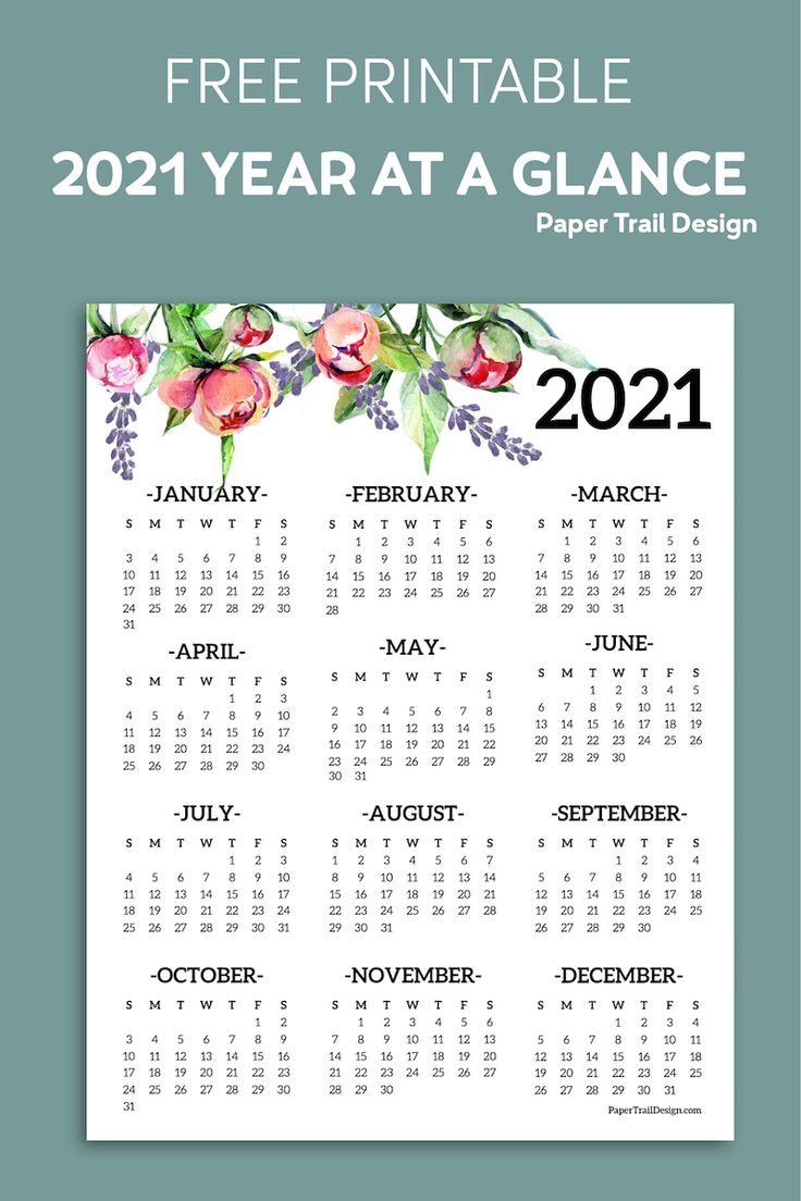 Paper Trail Design Free Printable Calendar