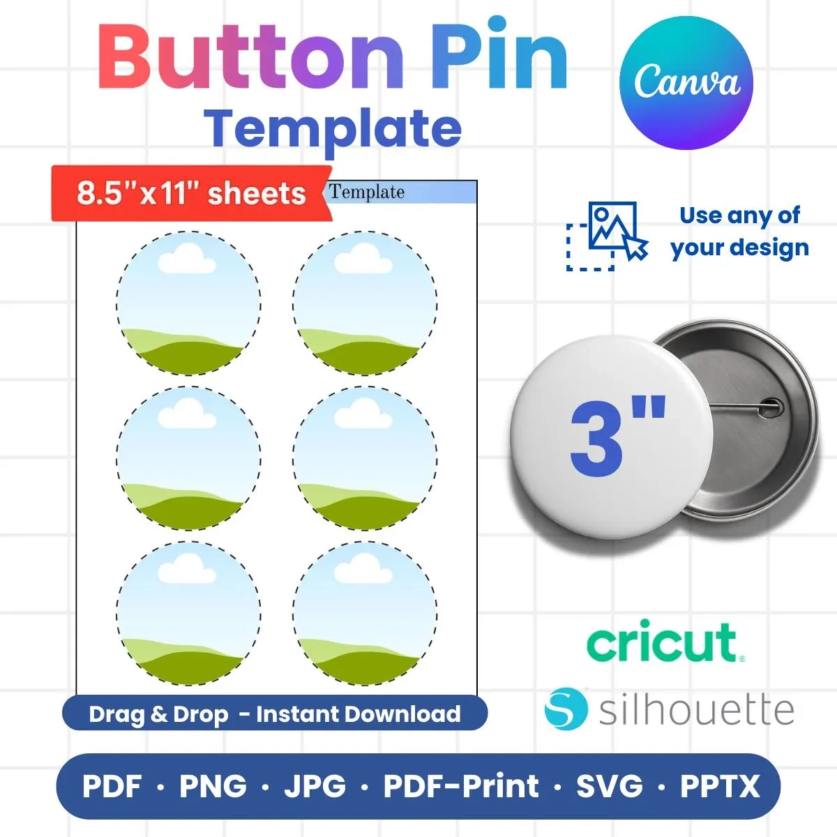 Free Printable 3 Inch Button Template 39 Button Templates Free To 