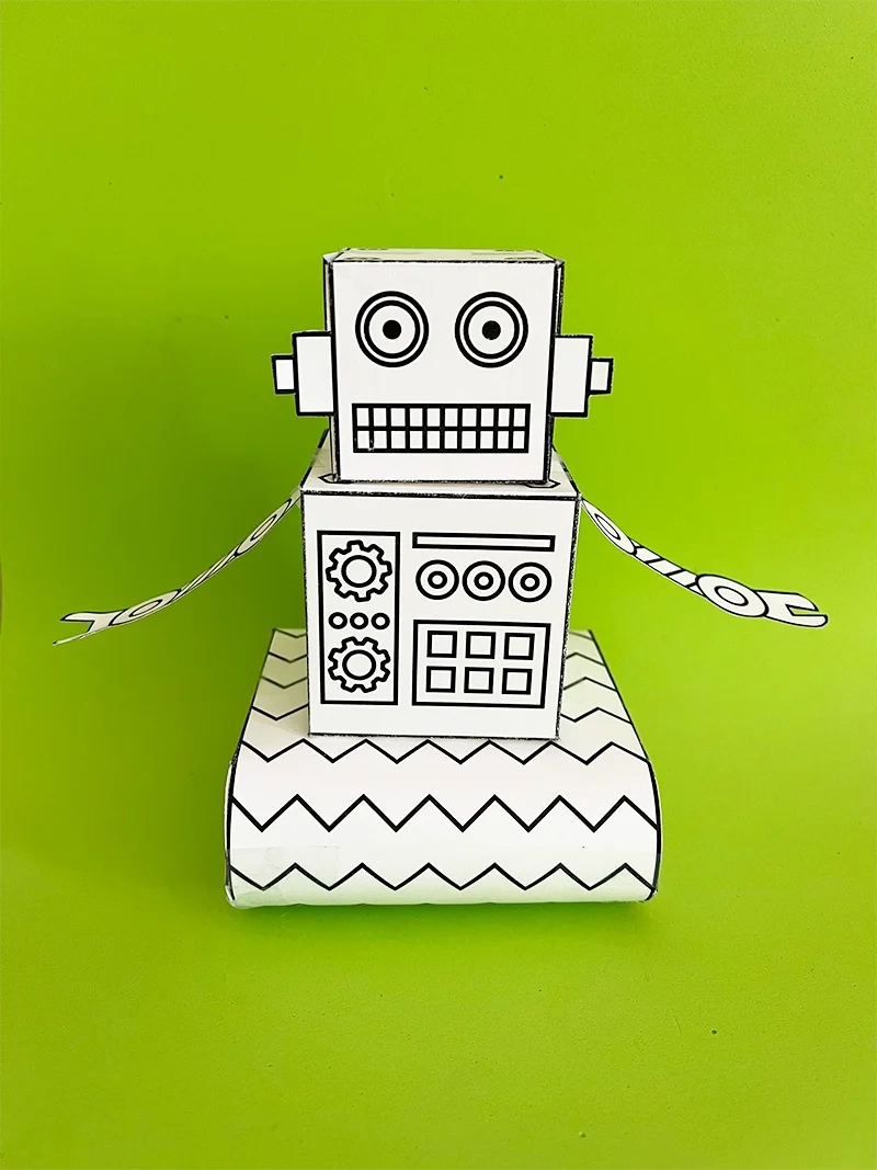 Free Printable Robot Template For Kids