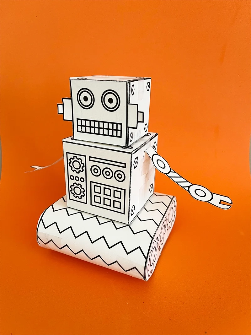 Printable Template Design Own Robot