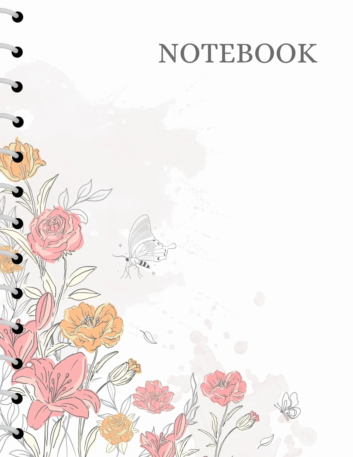 Free Printable Aesthetic Notebook Cover Templates Canva
