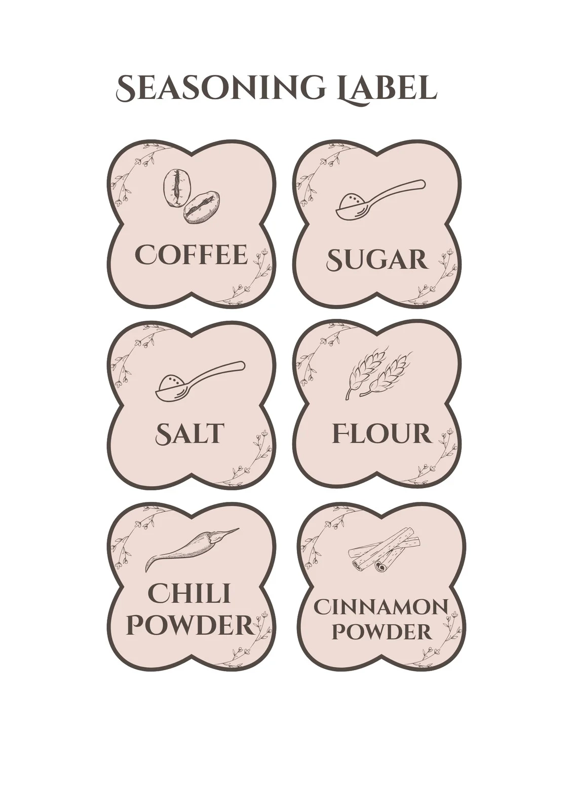 Free Printable And Customizable Kitchen Label Templates Canva
