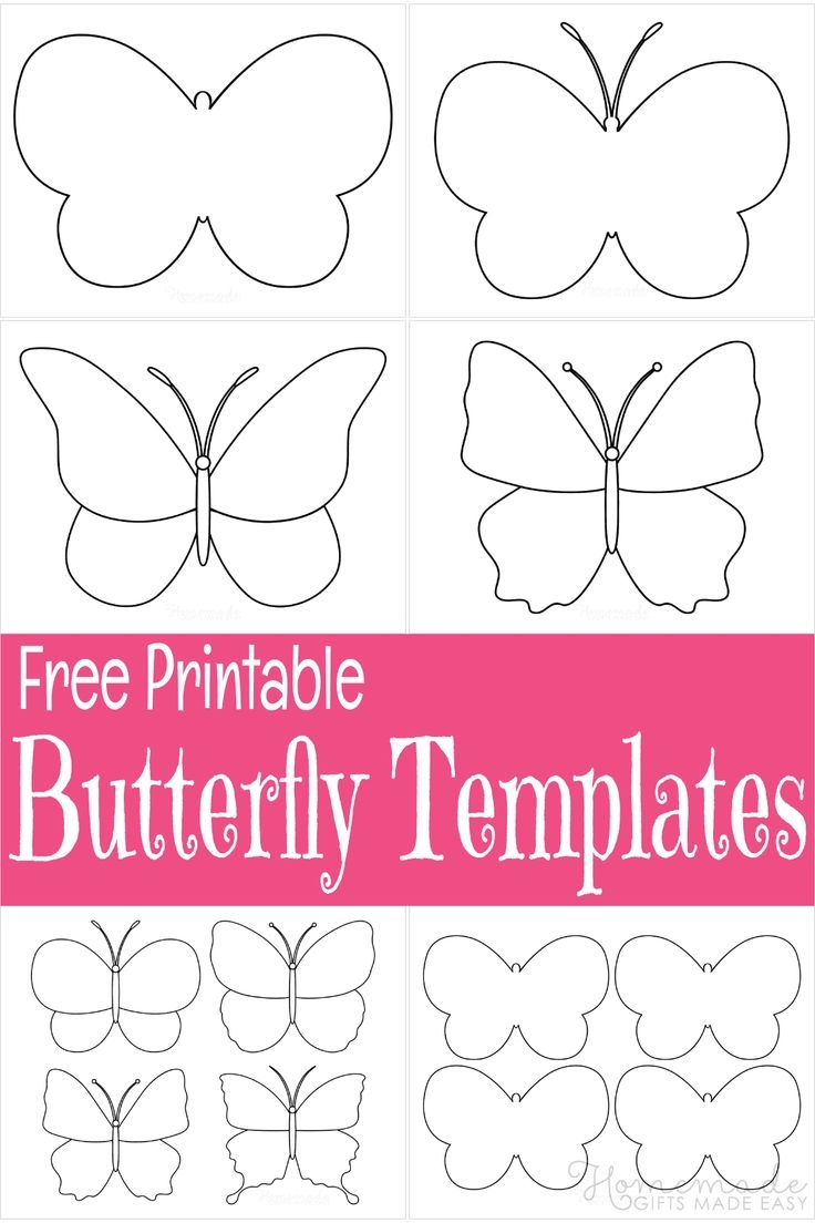 Free Printable Butterfly Templates amp Outlines