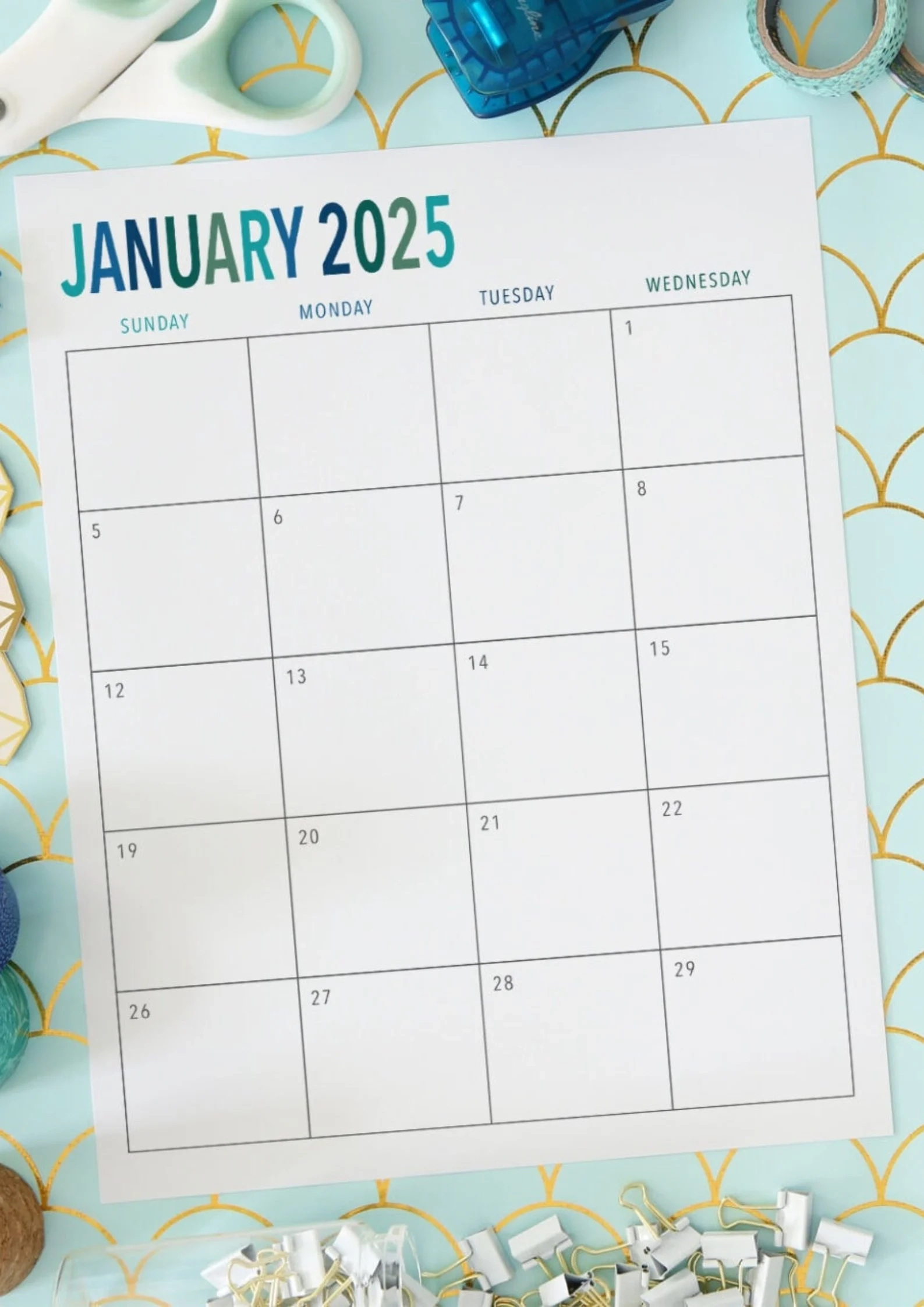Free Printable Calendars 2025 Gathering Beauty