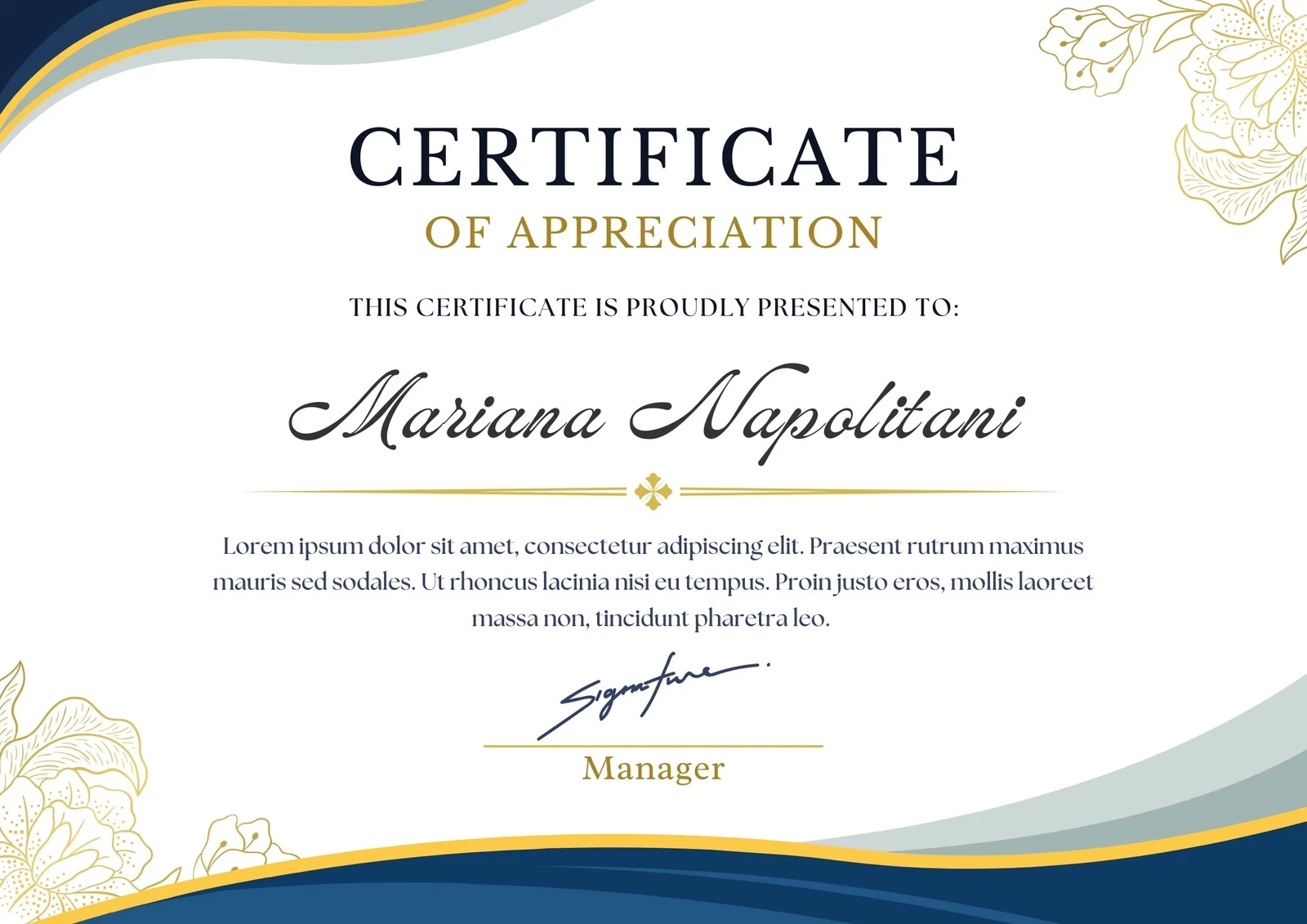 Certificate Templates Printable And Editable