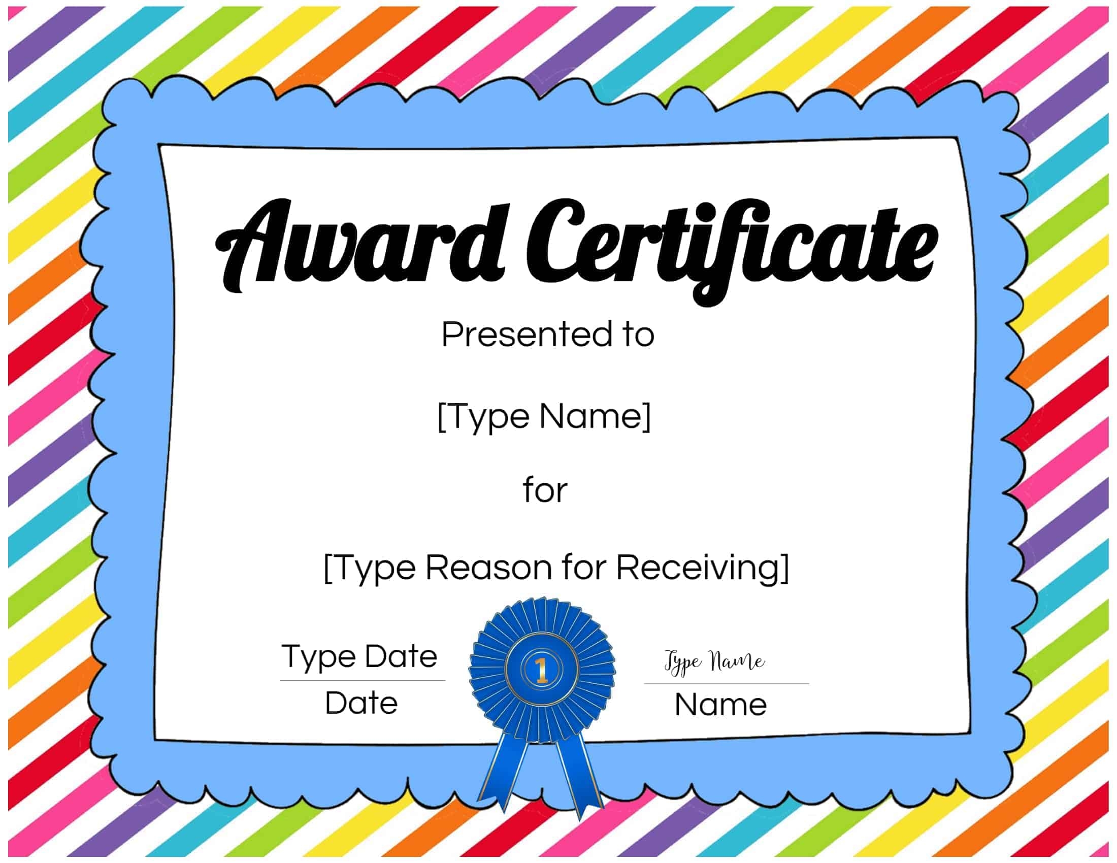 Free Printable Certificates For Kids Free Printable Student Award 