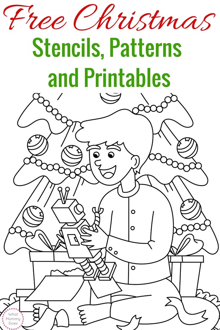 Free Printable Christmas Stencils Christmas Tree Templates 