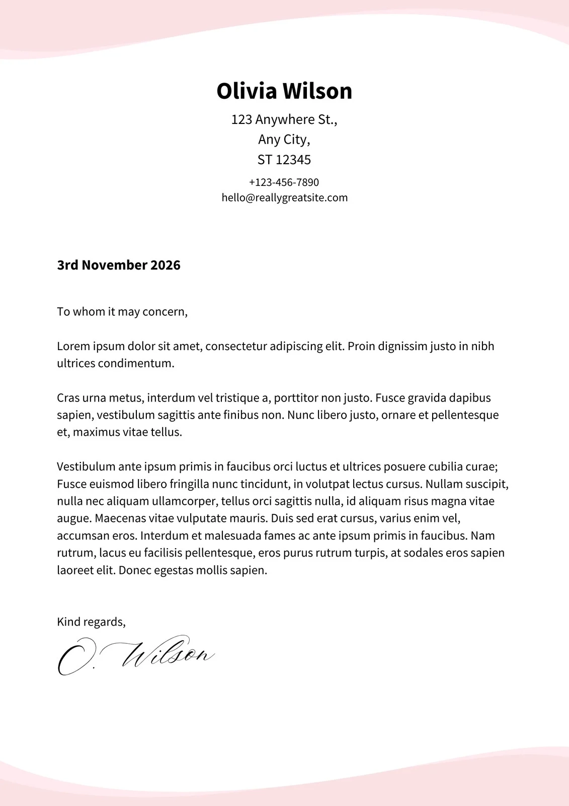 Free Printable Customizable Letter Templates Canva